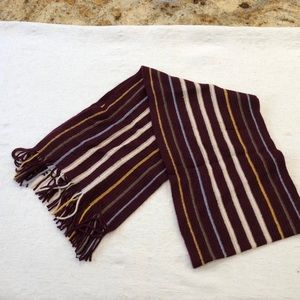 100% Cashmere Burgundy Harry Potter Style Scarf